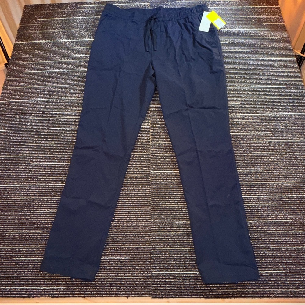 All In Motion Ripstop Pant Men M NEW Black Stretch Quick Dry UPF 50+ Active